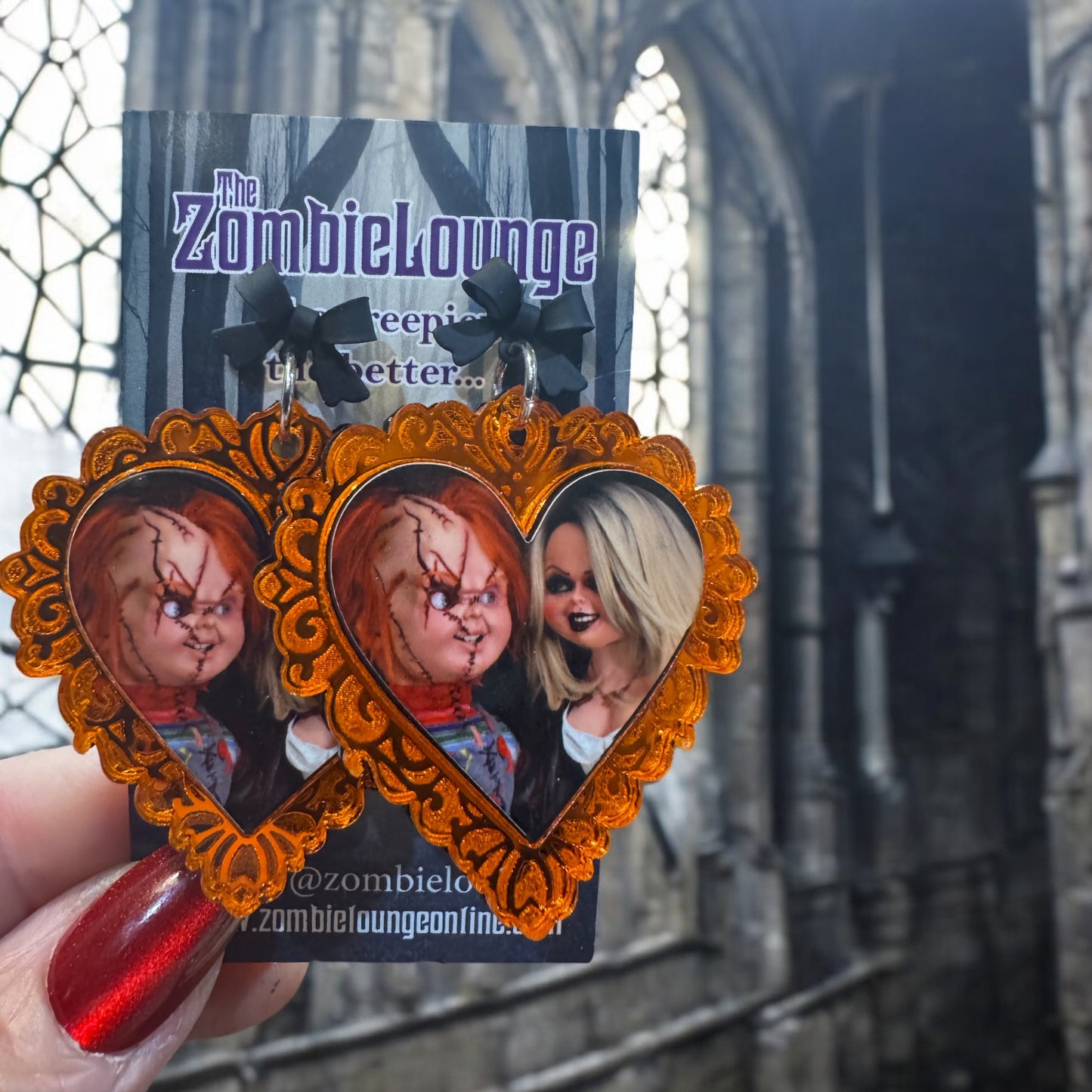 Valentines Engraved Heart Earrings