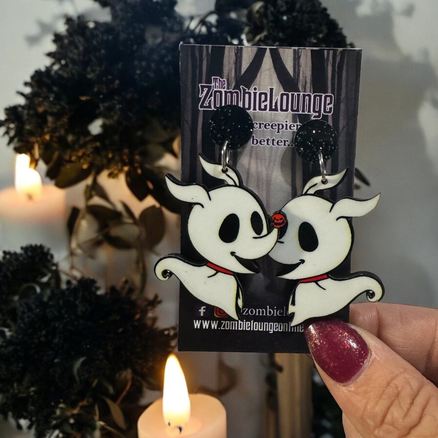 Ghost dog Earrings