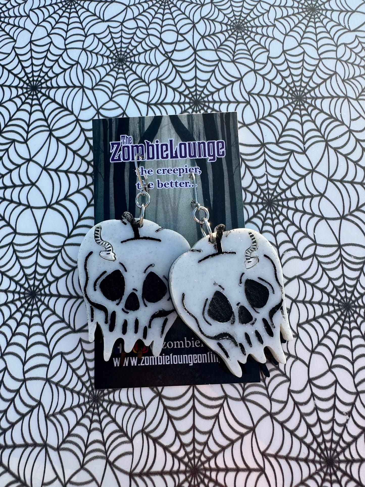 Creepy Poison Apple Earrings