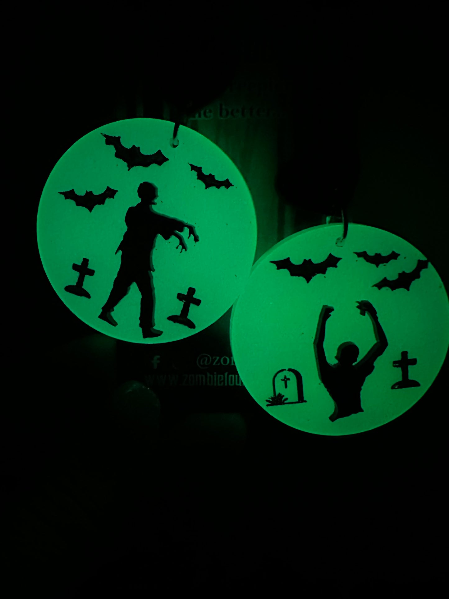 Zombie Moon Earrings