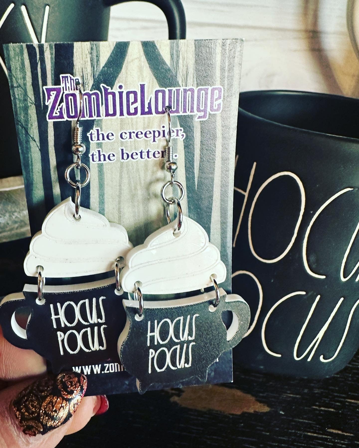 Cauldron Coffee Earrings