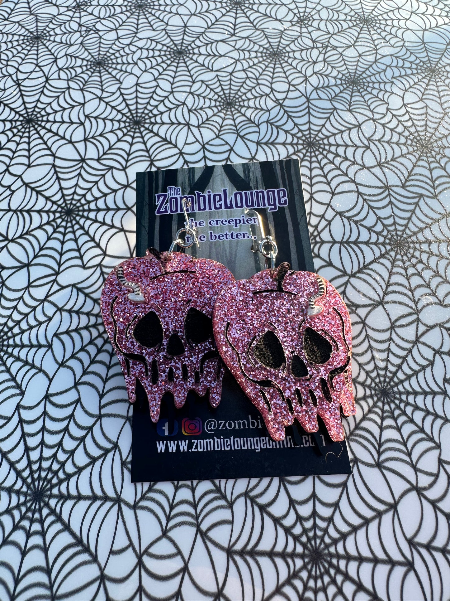 Creepy Poison Apple Earrings