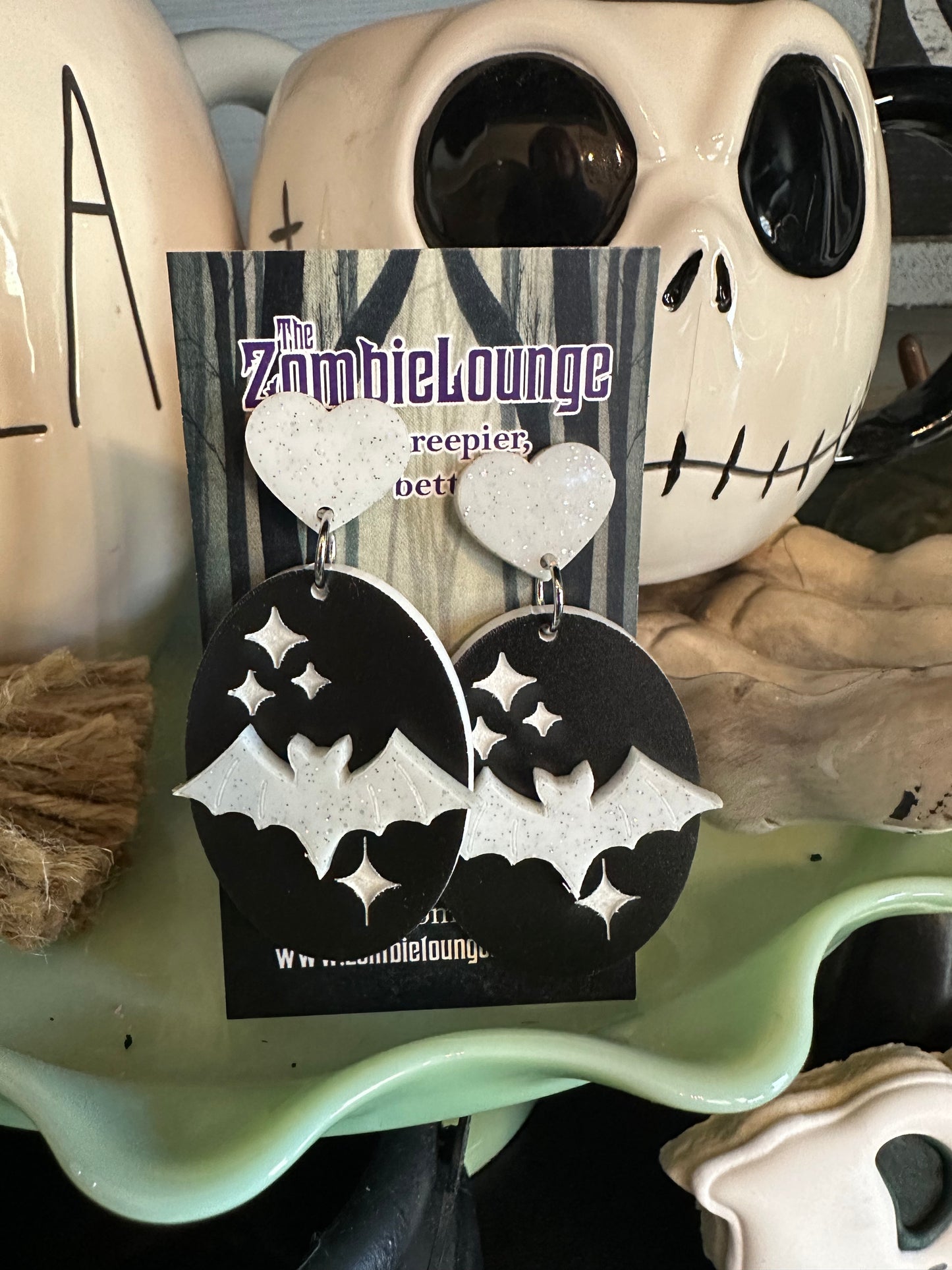 Vintage Bat Earrings