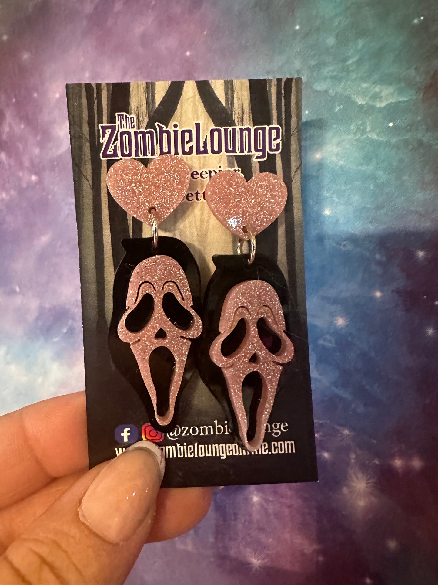Ghost Mask Earrings