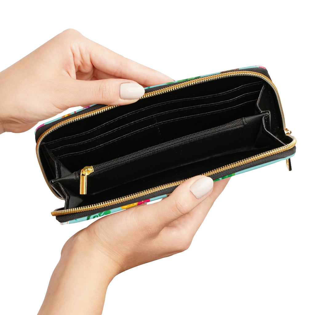 Tiki and Mai-tai time Zipper Wallet