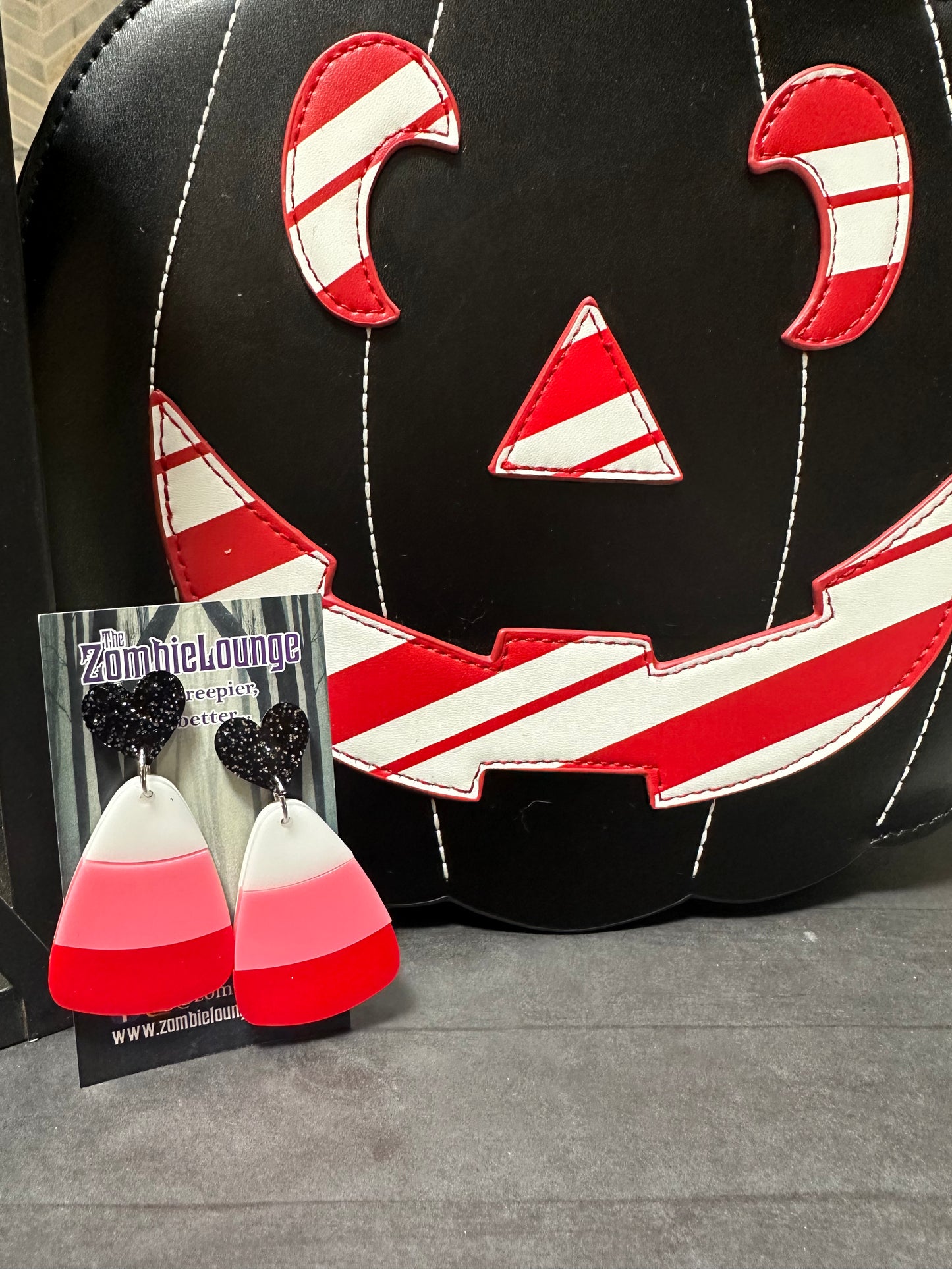 Valentines Candy Corn Earrings