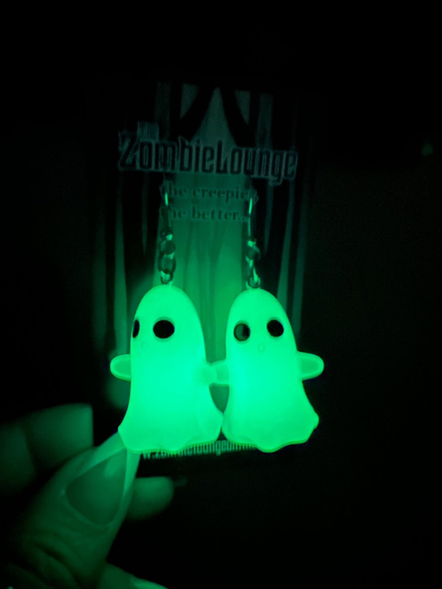 Ghost Resin Earrings