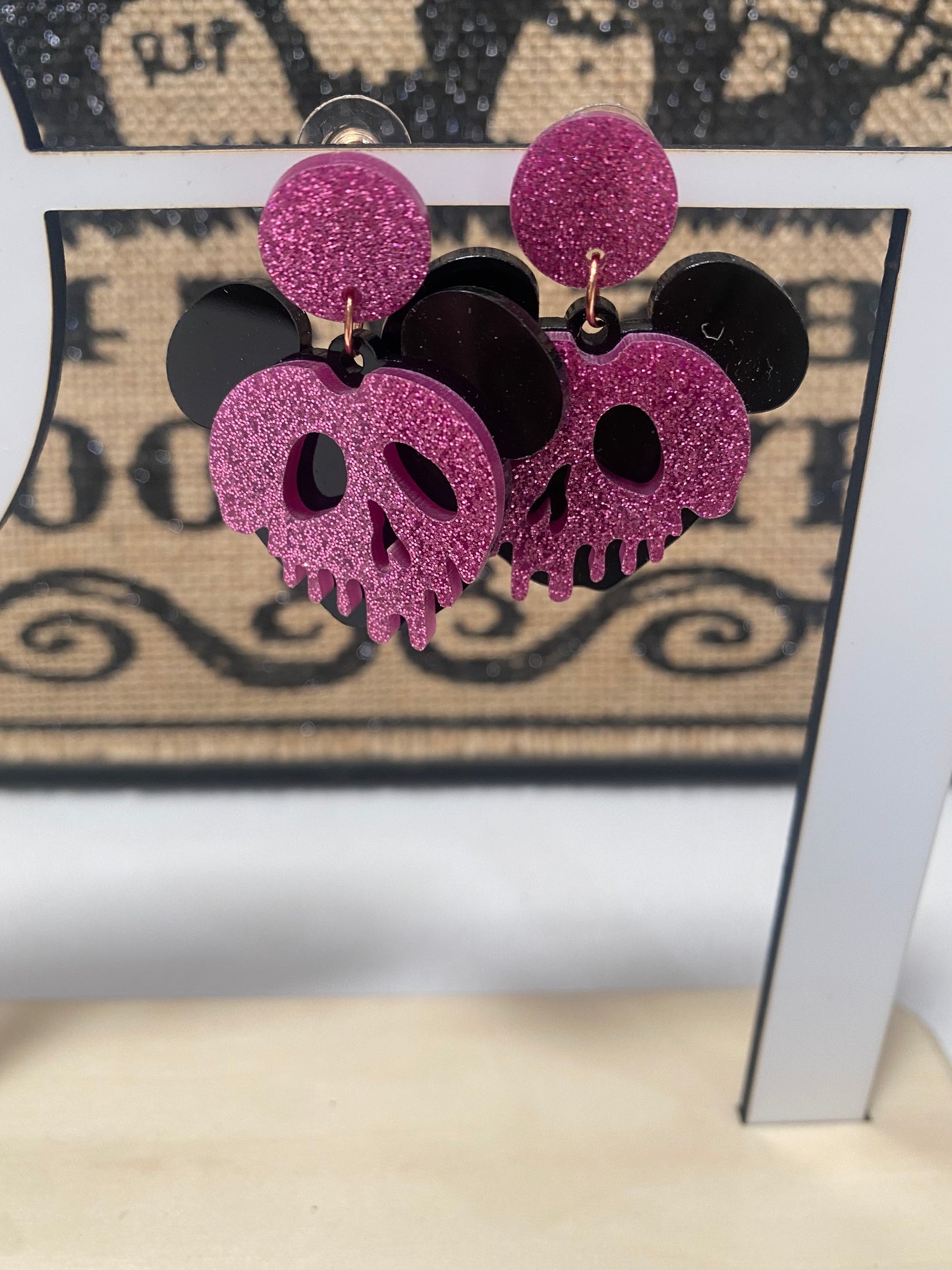 Poison Apple With Ears Earrings