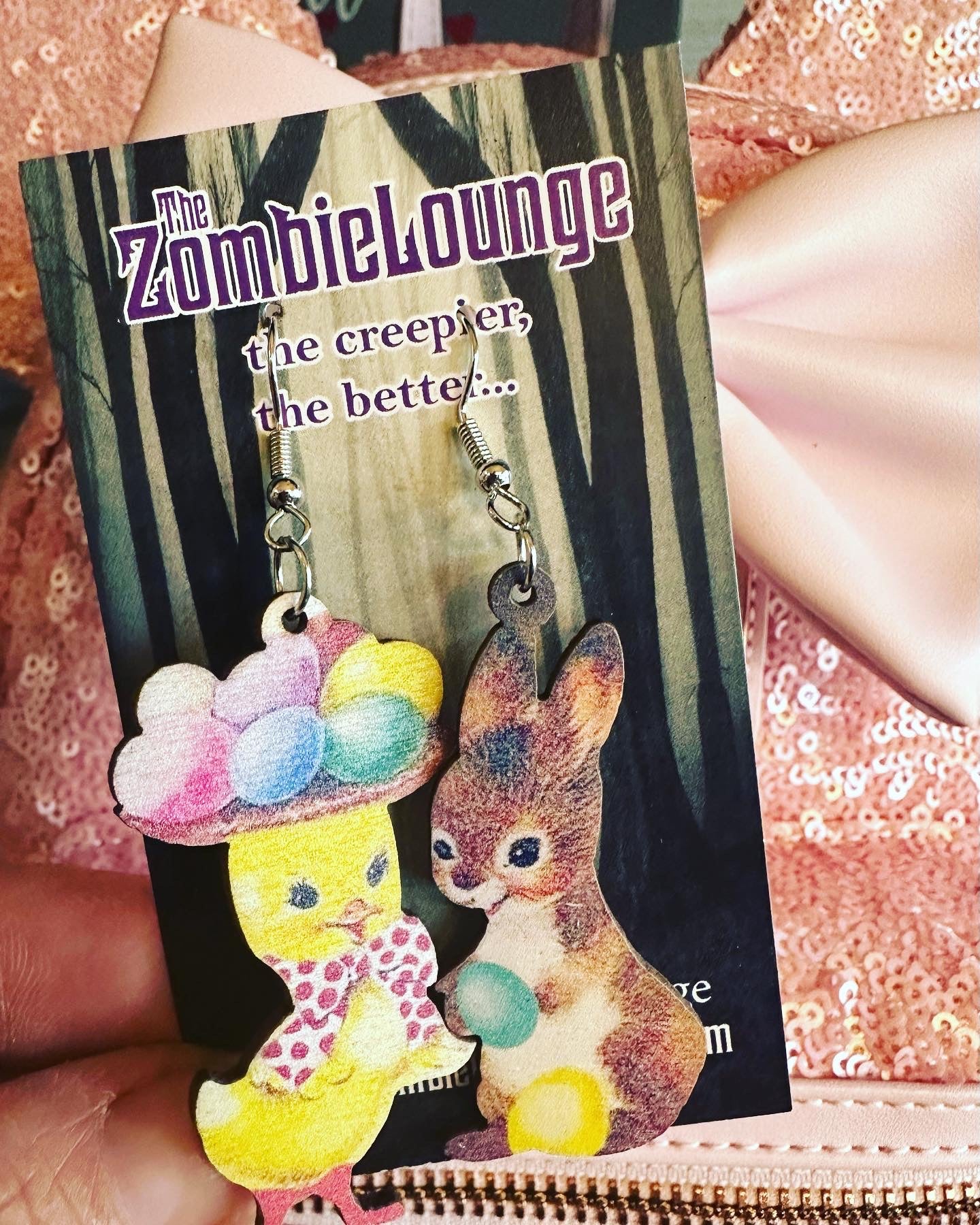 Easter Chick and Bunny Earrings