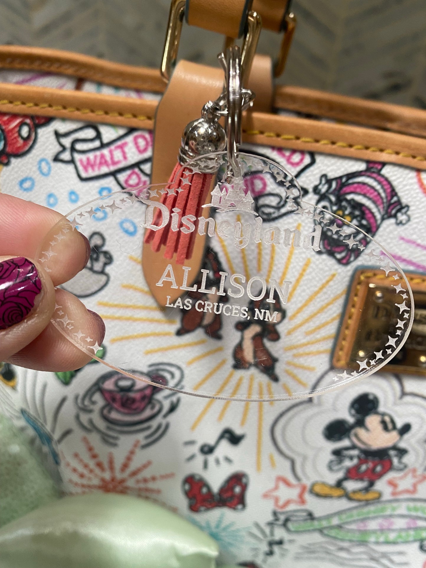 Name Badge Purse Charms