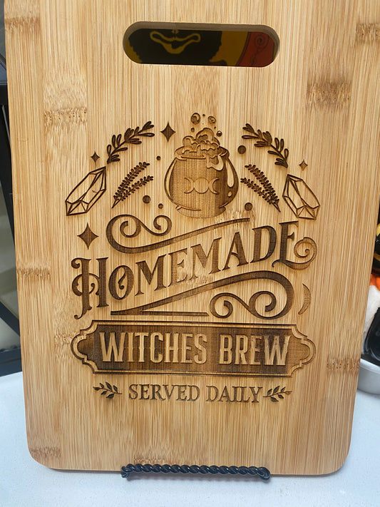 Homemade Witch’s Brew Cutting Board