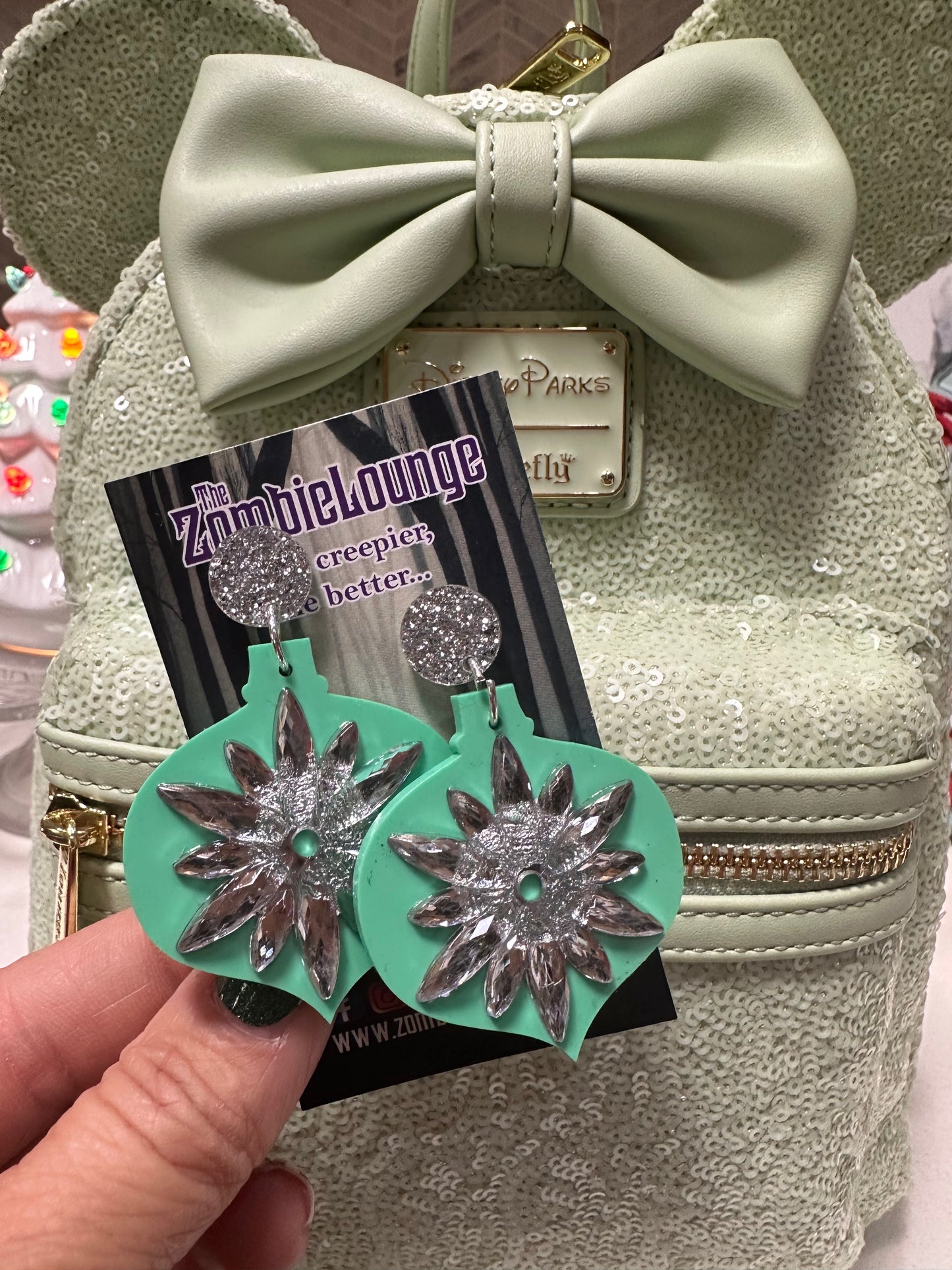 Retro Christmas Ornament Earrings