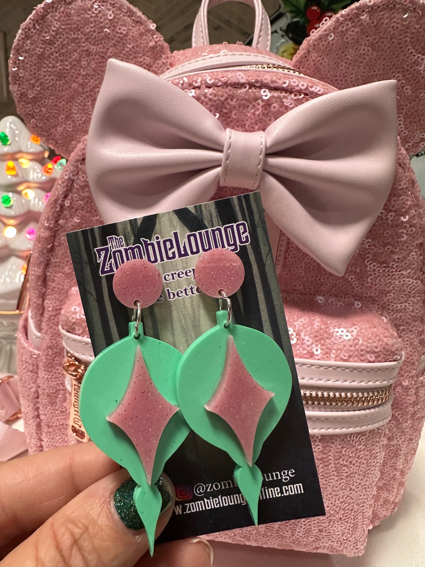 Retro Christmas Ornament Earrings