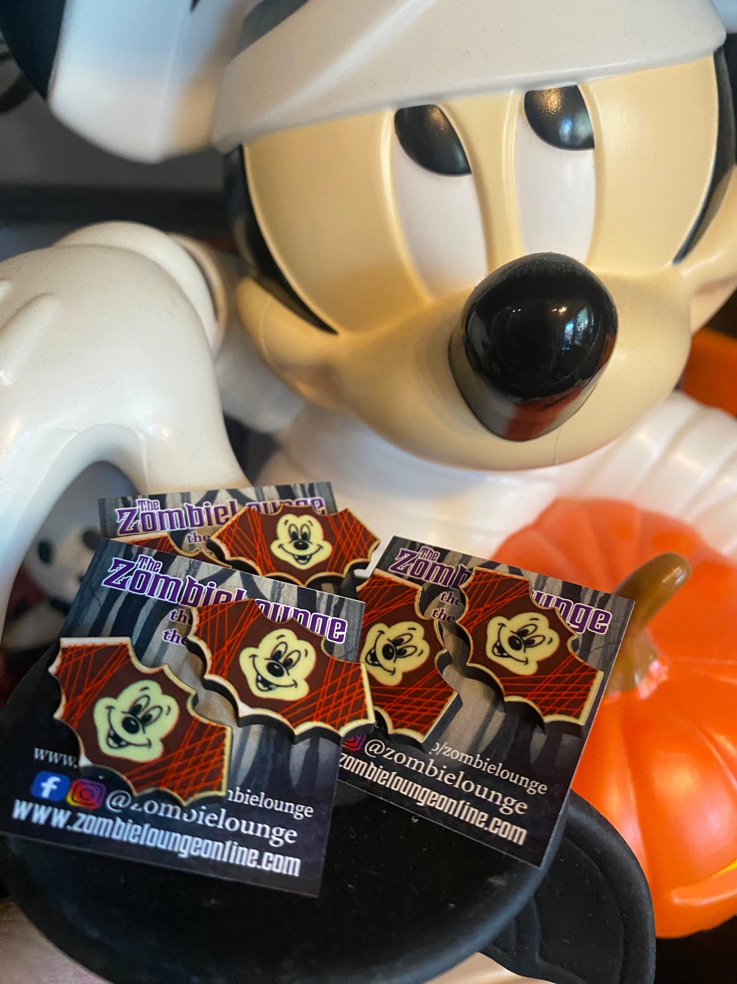 Vampire Bat Cookie Earrings