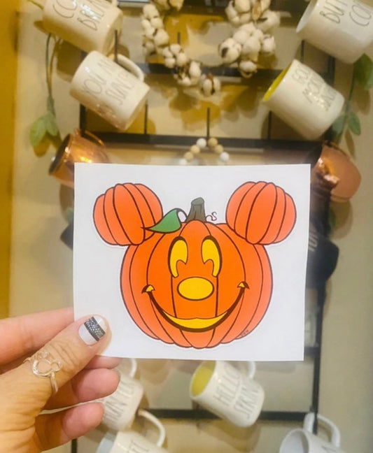 Mickey Halloween Pumpkin Sticker