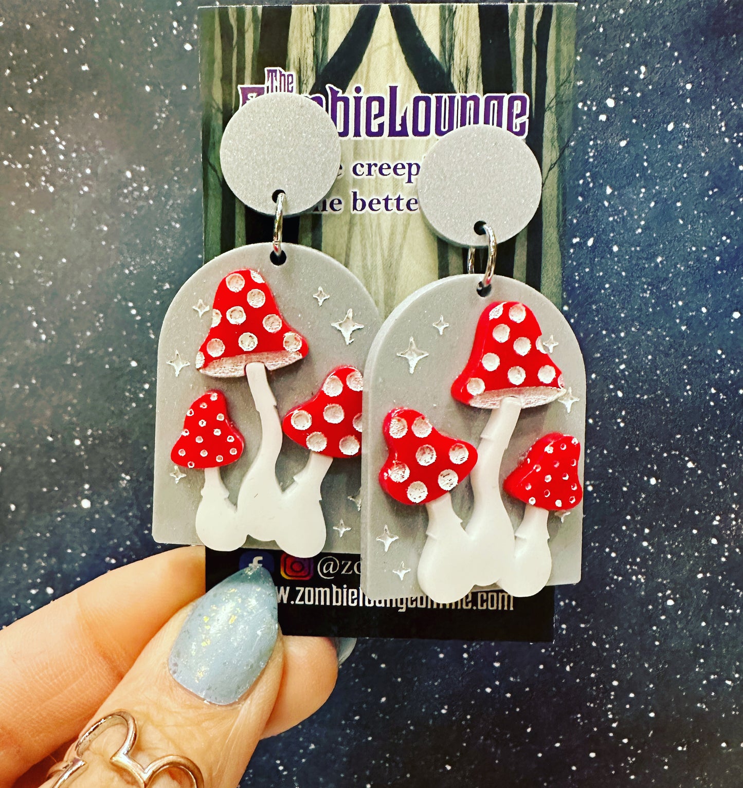 Mystical Mushrooms Earrings