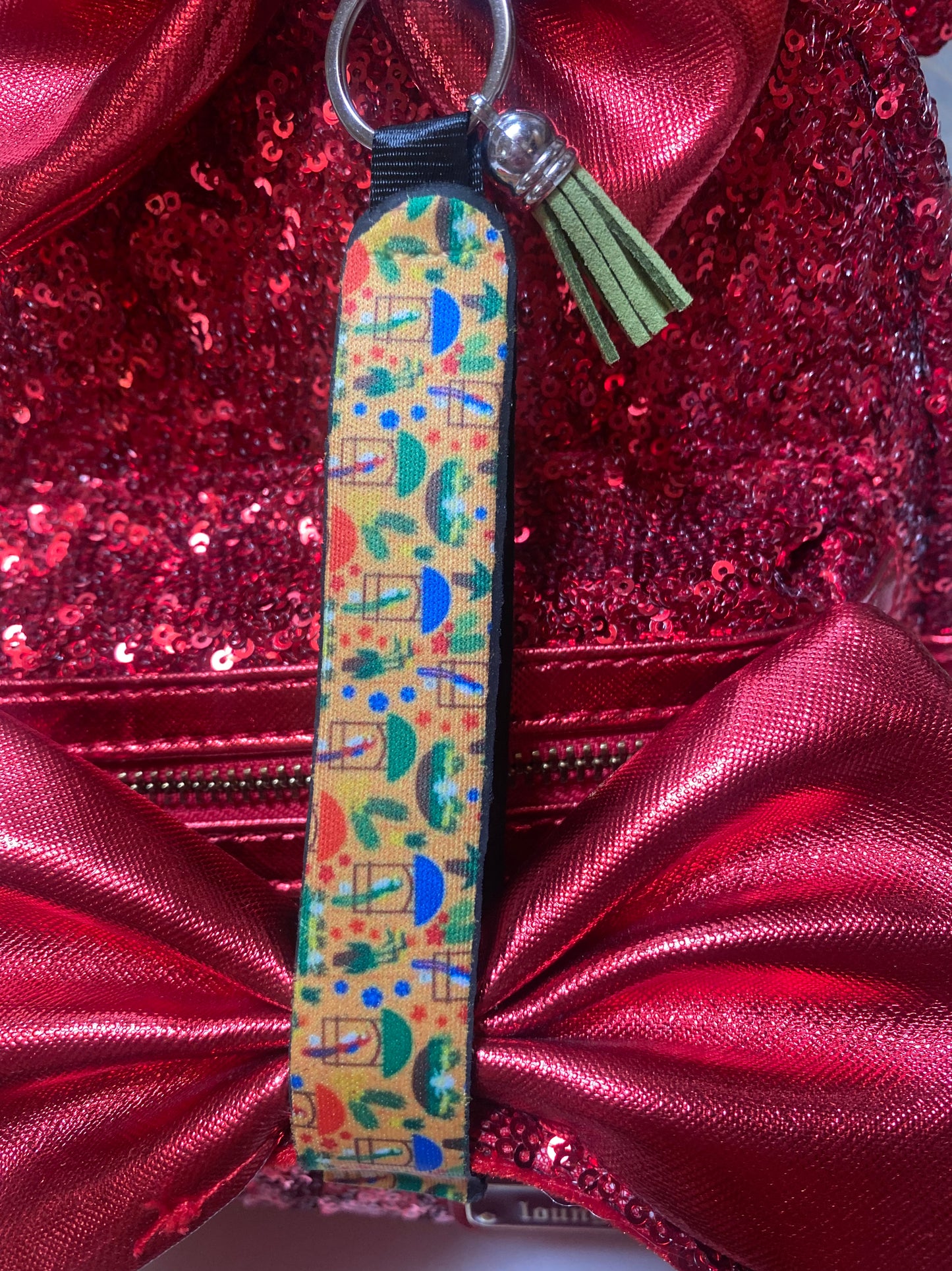 Tiki Bird Wristlet keychain