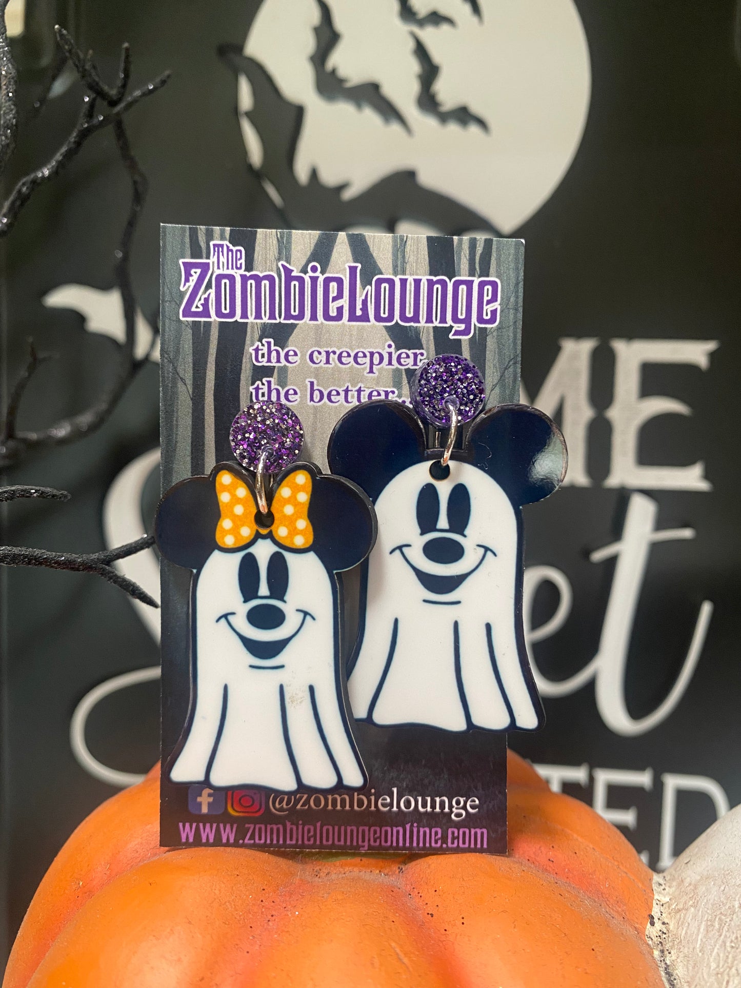 Ghost Mouse Earrings