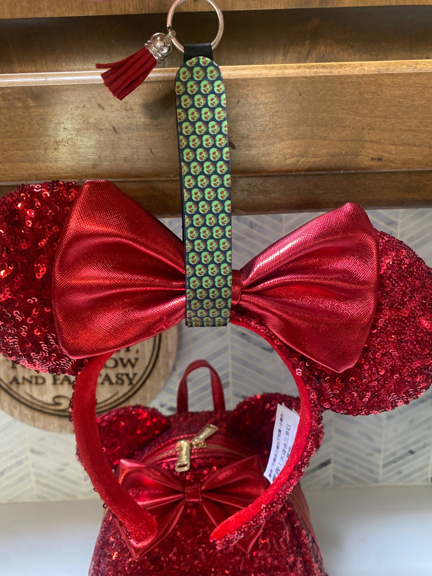 Poison Apple Wristlet Keychain