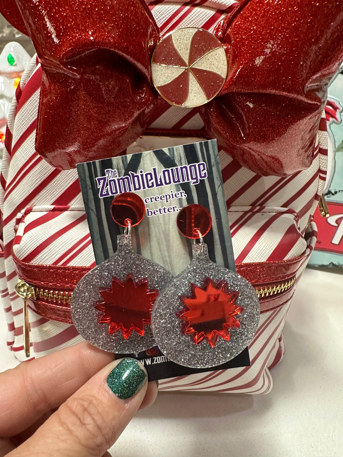 Retro Christmas Ornament Earrings