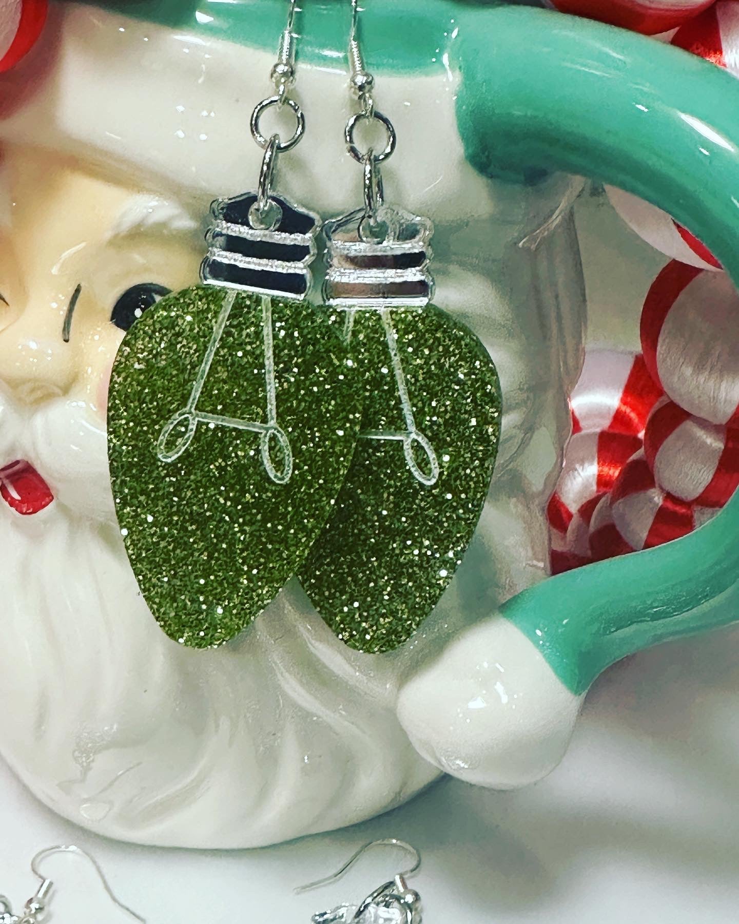 Christmas Light Bulb Earrings