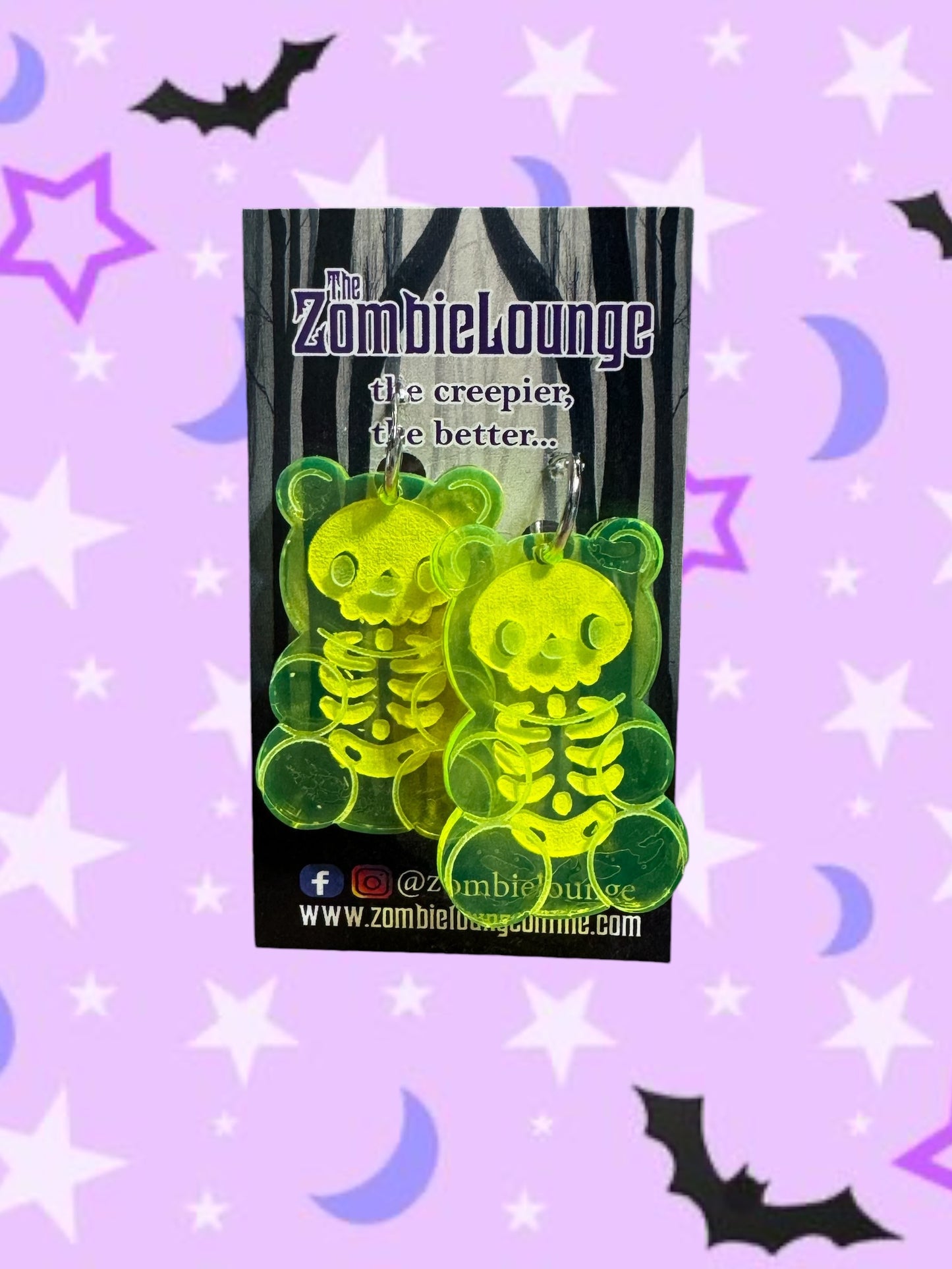 Skeleton Gummy Bear Earrings