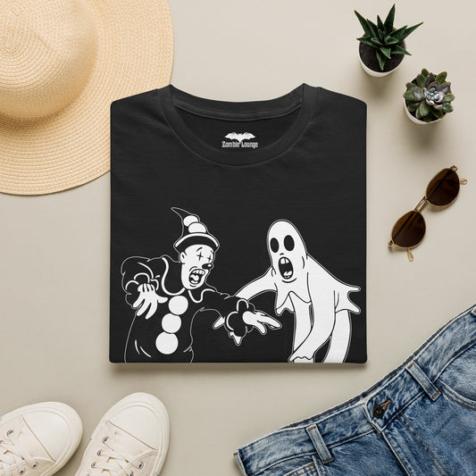 Dancing Clown and Dancing Ghost t shirt