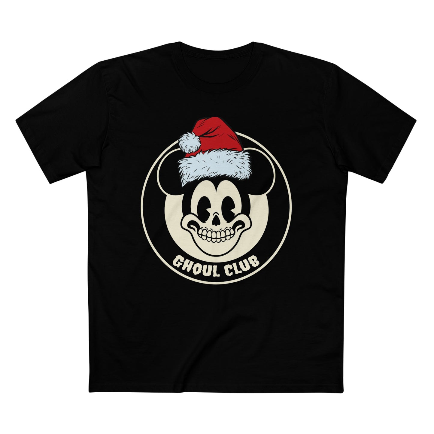 Ghoul Club Christmas Tee — Vintage Skull Mouse Holiday T‑Shirt
