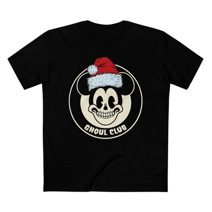 Ghoul Club Christmas Tee — Vintage Skull Mouse Holiday T‑Shirt