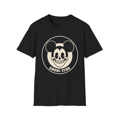 Ghoul Club T-Shirt — Vintage Spooky Skull Mouse Graphic Tee
