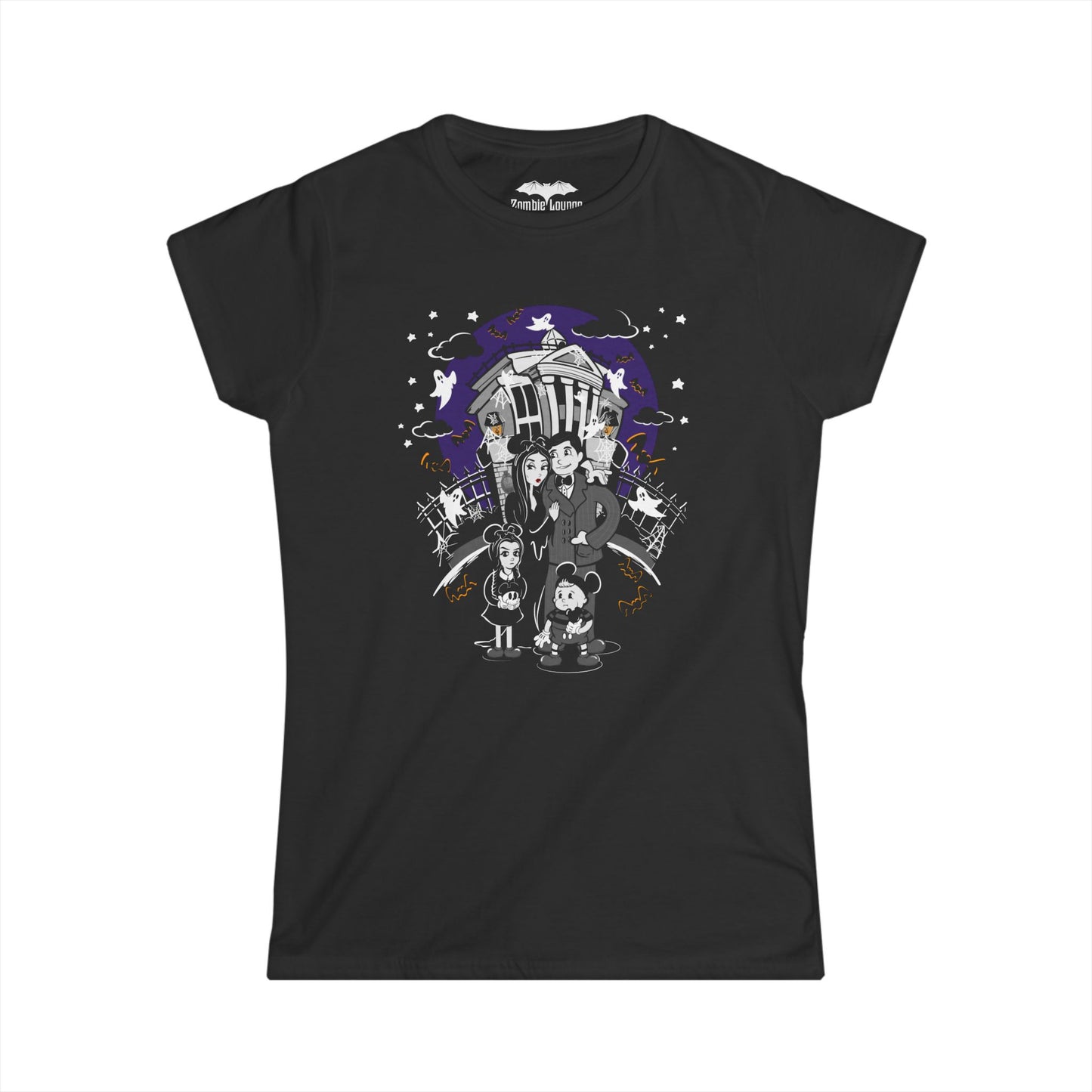 Addams Family  Haunted House Womans T shirt
