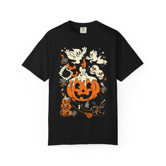 Spooky Icons Vintage Halloween T-shirt Officially licensed Natatat Studios Design