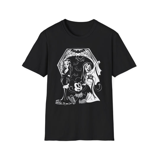 Lily , Morticia and the Mouse t shirt