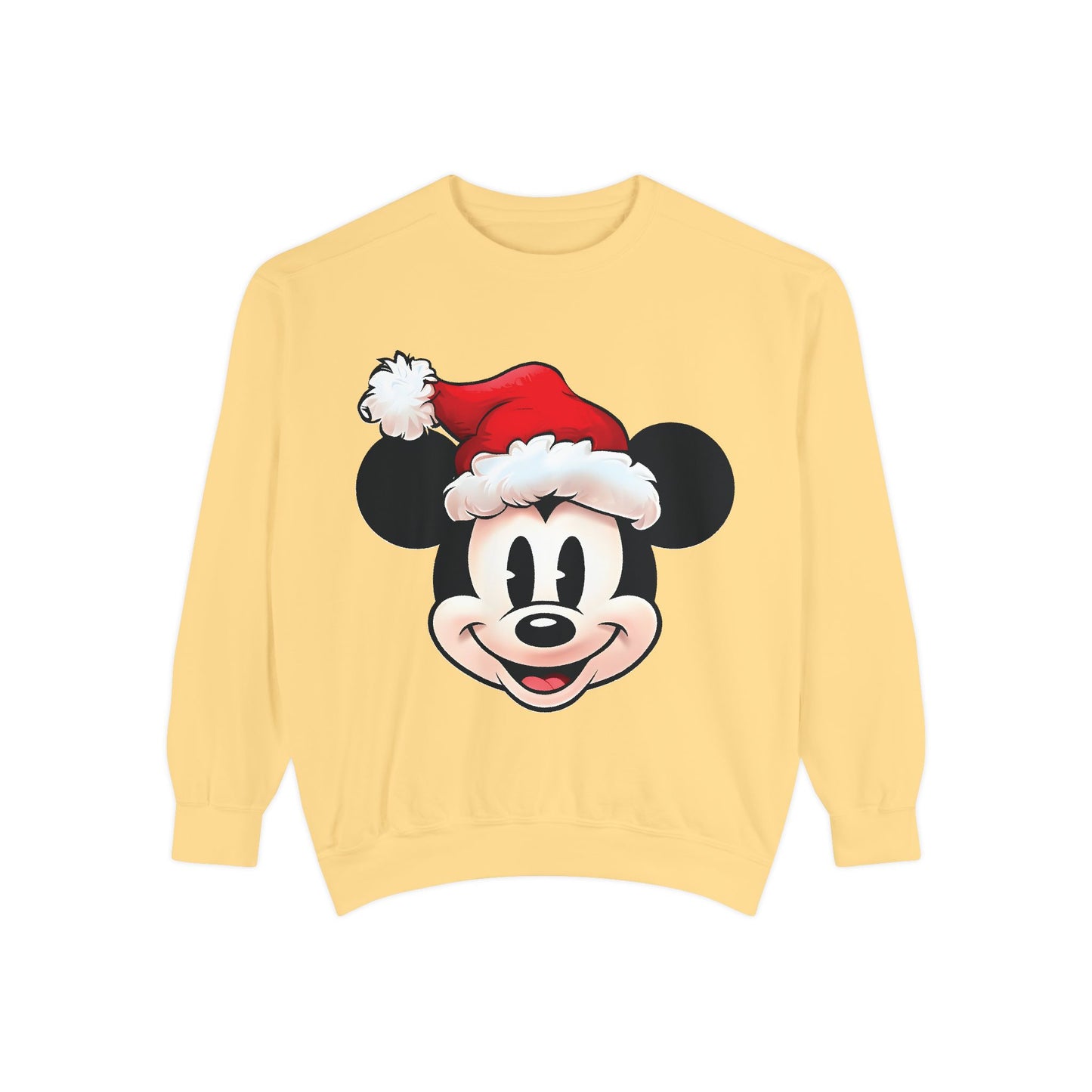 Santa Mouse Crewneck on Comfort Colors