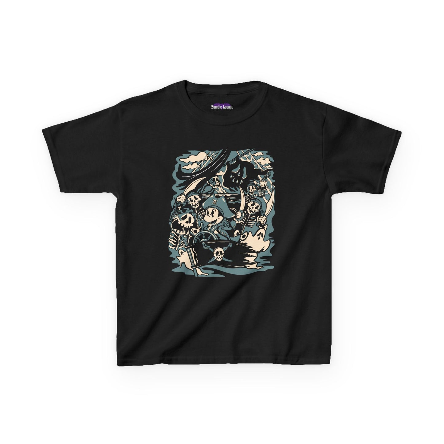 Cursed Pirate ship - Kids t shirt