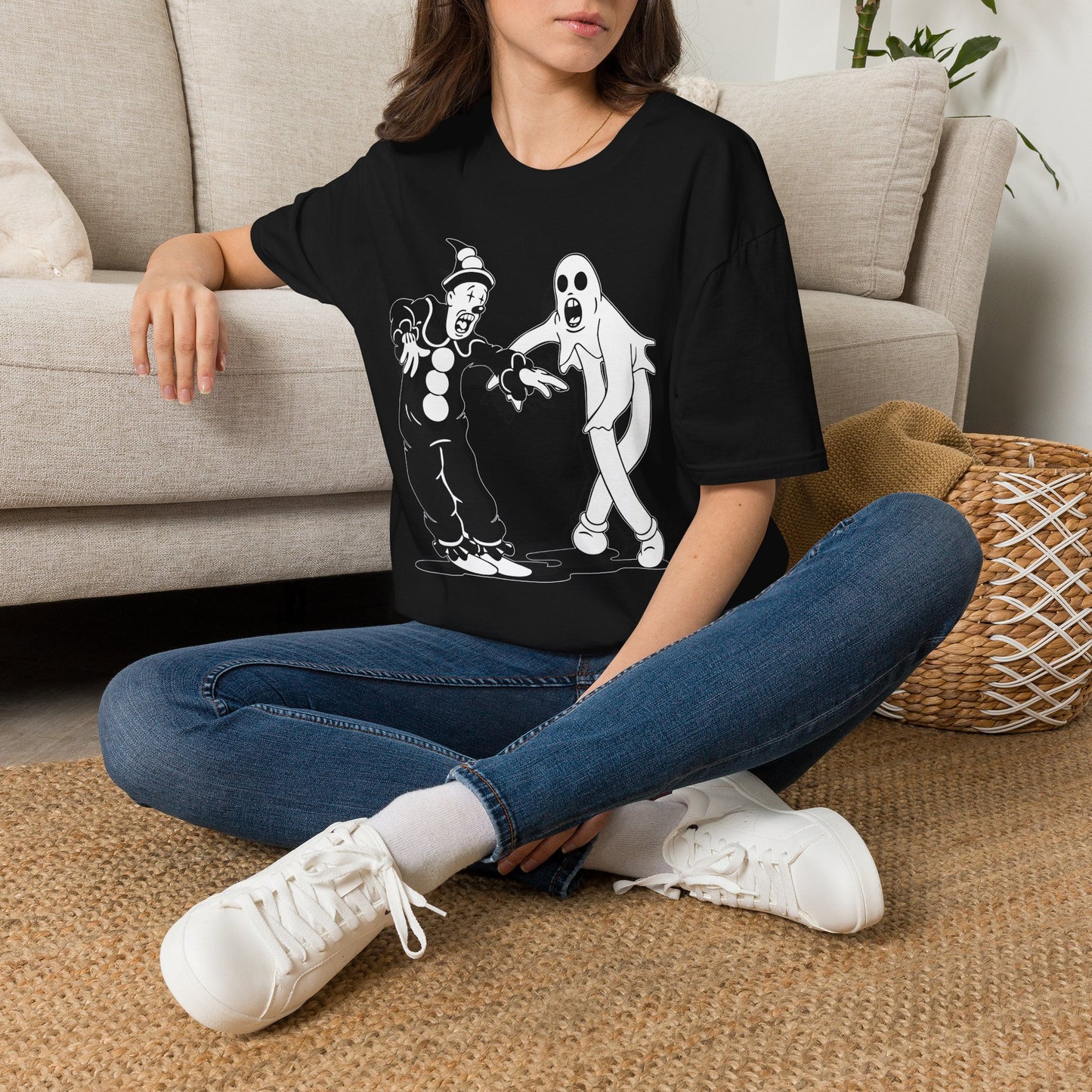 Dancing Clown and Dancing Ghost t shirt