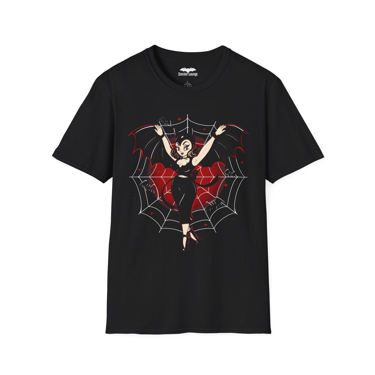 Vixen of the Night Goth T-Shirt — Spooky Halloween Goth Girl Tee