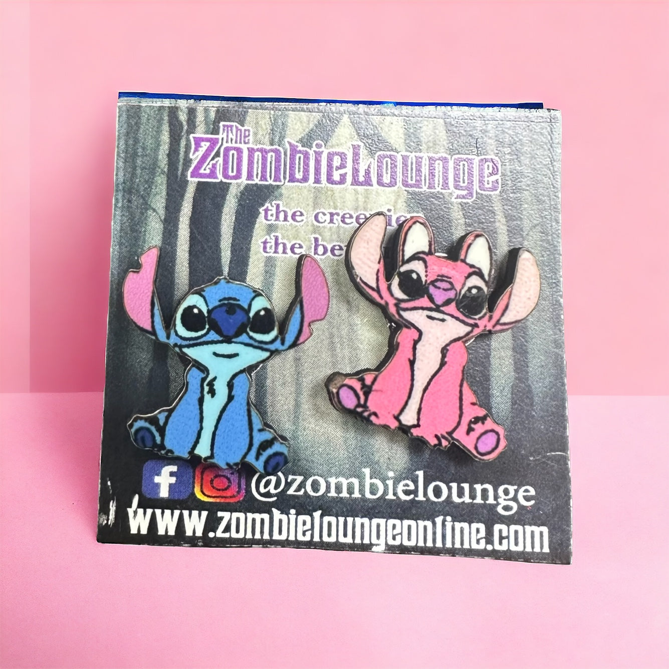 Stitch and Angel Earrings