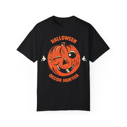 Halloween Decor Hunter T-Shirt | Unisex Garment-Dyed Tee for Festive Vibes