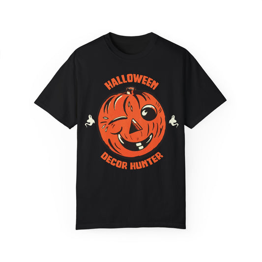 Halloween Decor Hunter T-Shirt | Unisex Garment-Dyed Tee for Festive Vibes