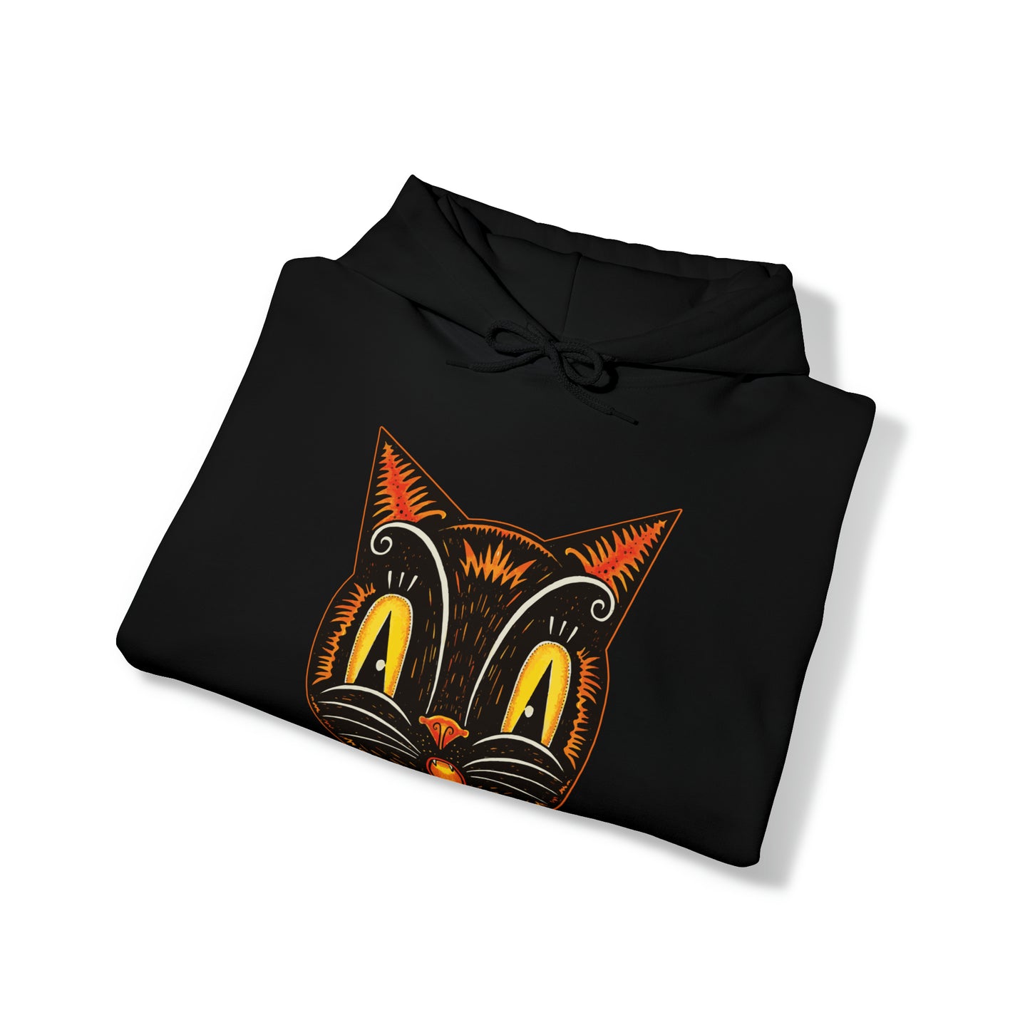 Black Cat Unisex Heavy Blend Hooded Sweatshirt