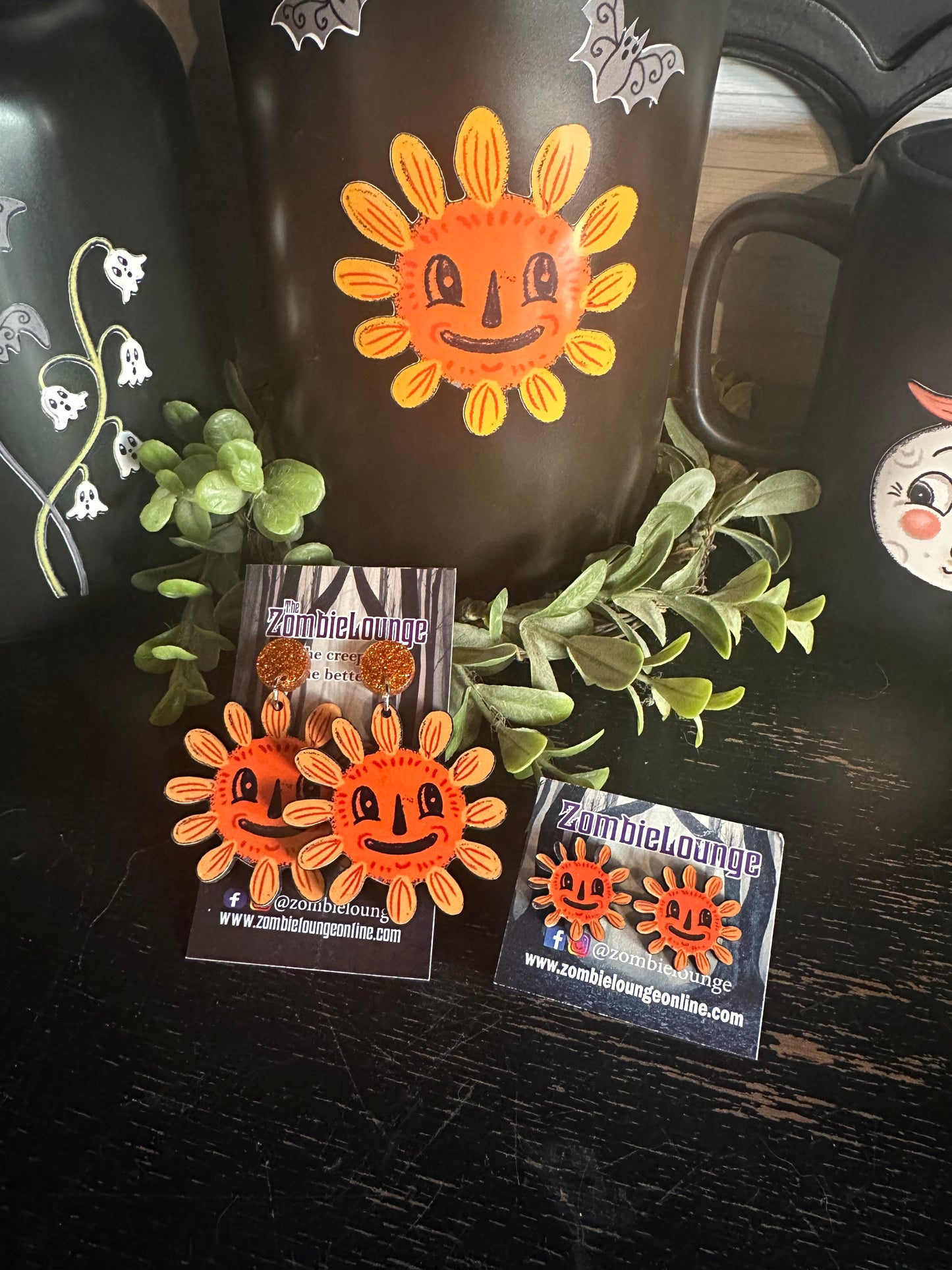 Spooky Luna’s Garden Earrings