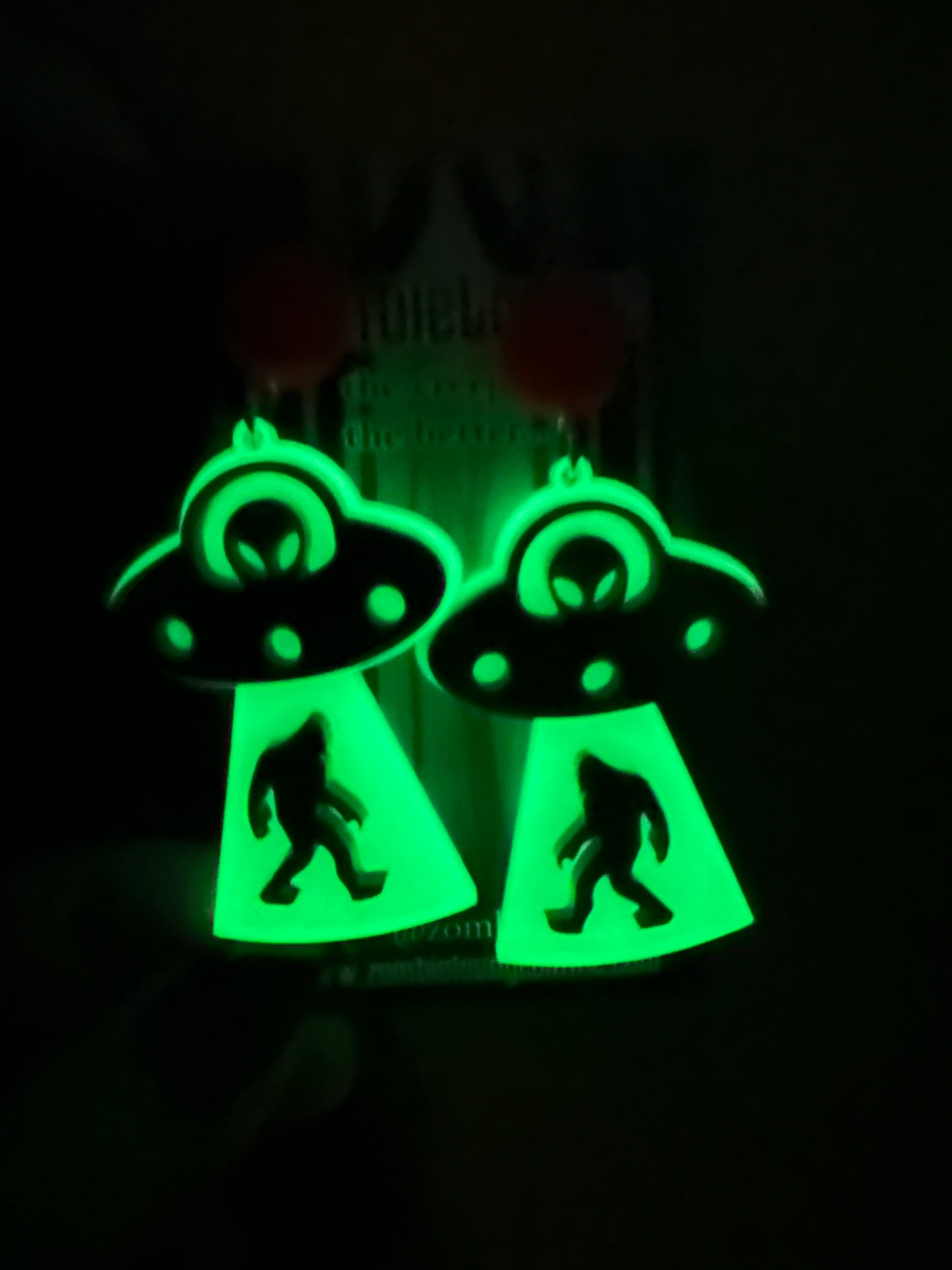 UFO Bigfoot Earrings