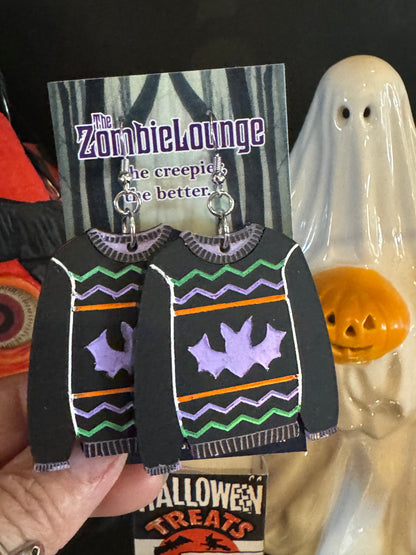 Halloween Sweater Earrings