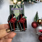 Christmas Coffin Earrings