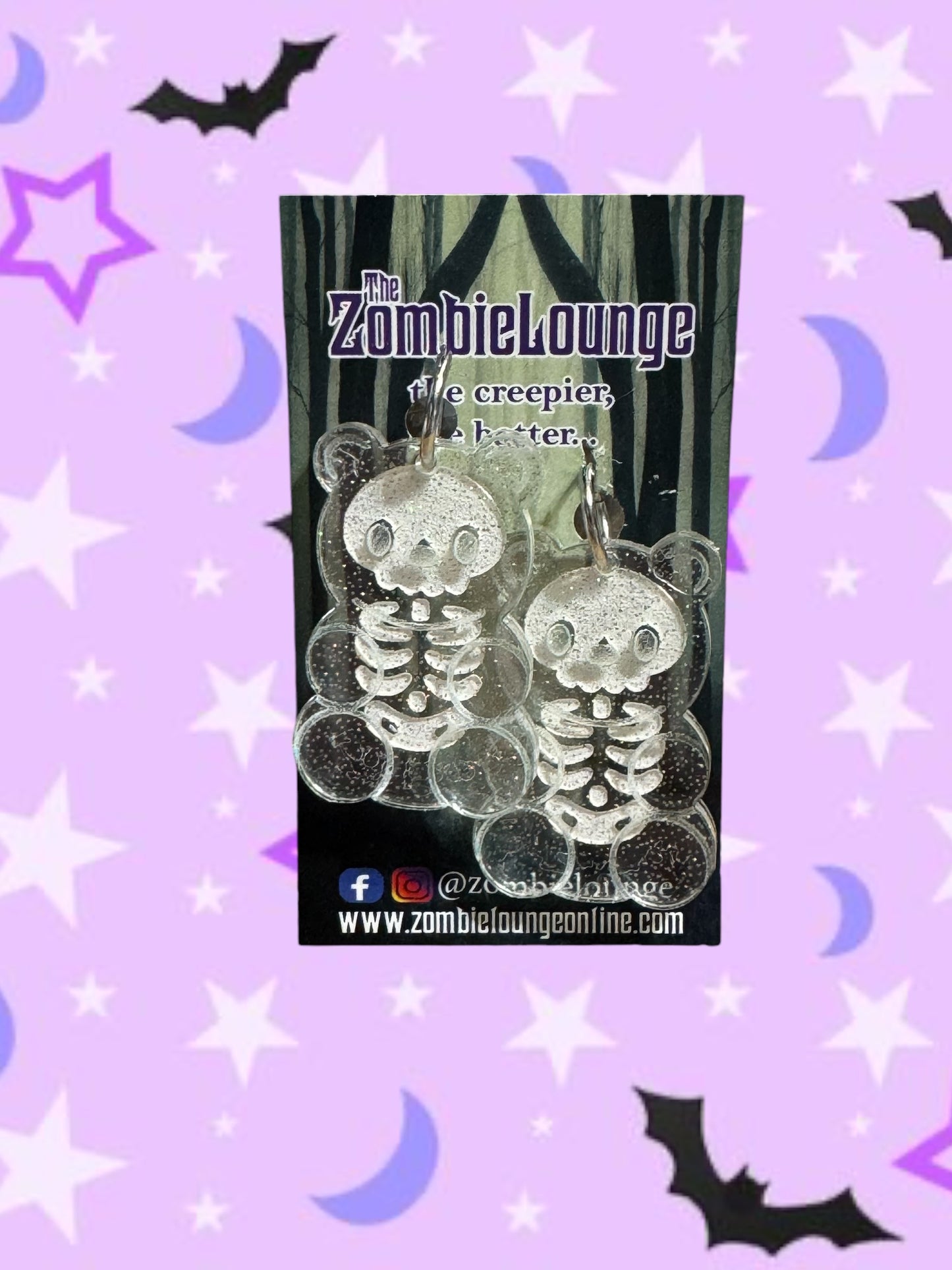 Skeleton Gummy Bear Earrings