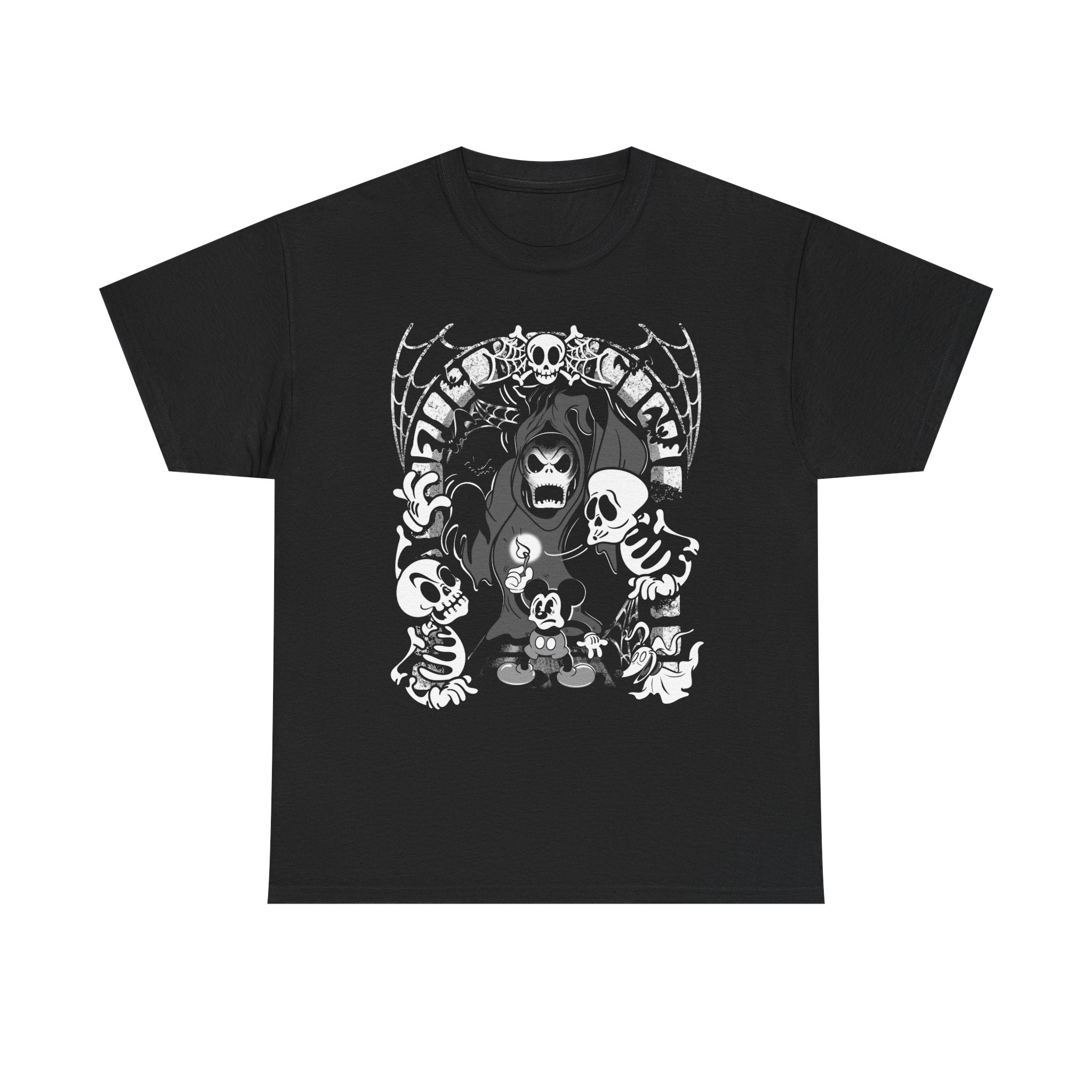 Haunted House Mashup Tee — Jack & Zero Spooky Vintage Animation