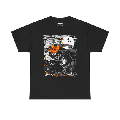 Headless Horseman Flaming pumpkin Mouse t shirt