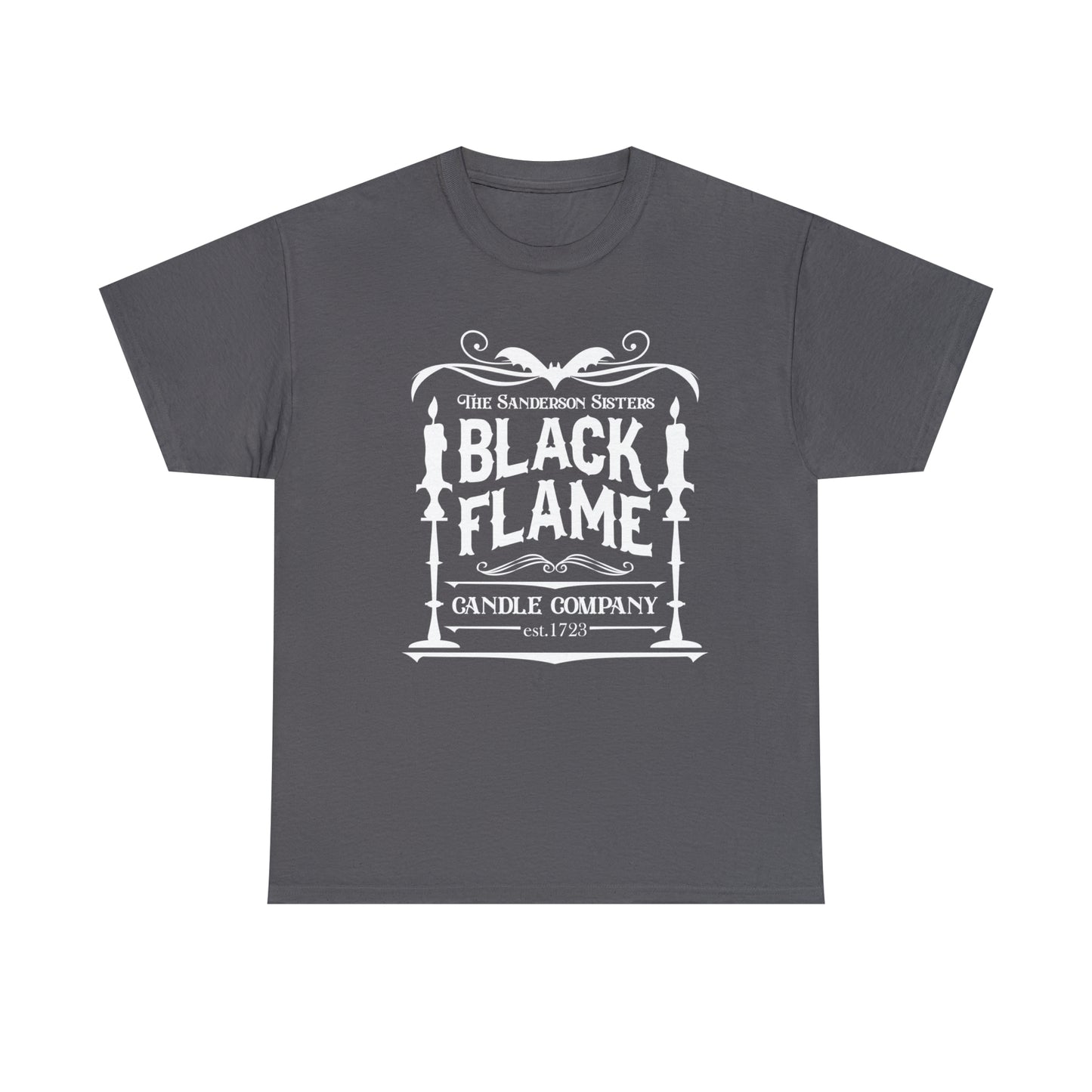 Black Flame Candle Unisex Heavy Cotton Tee