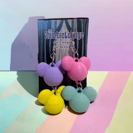 Pastel Mouse Bubble Earrings